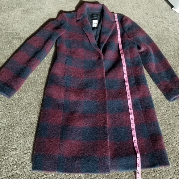 Ann Taylor wool plaid pea coat - Picture 8 of 16